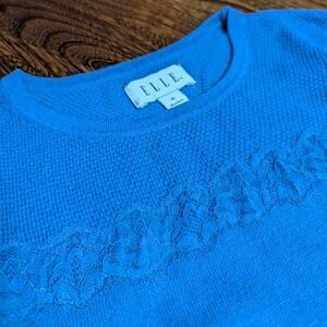 Lightweight ¾ Sleeve Sweater with Lace